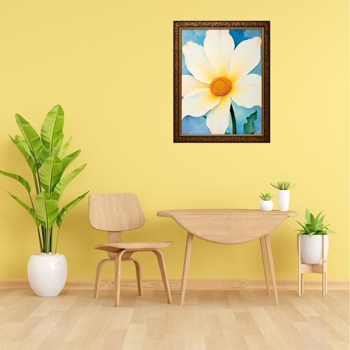Photo frame with board and transparent mirror
