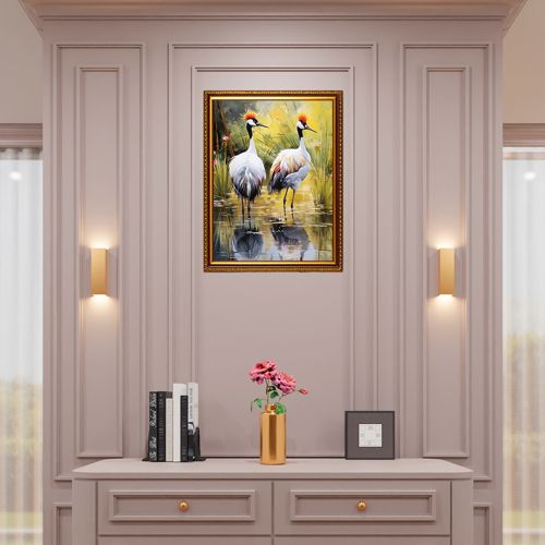 Photo frame with board and transparent mirror