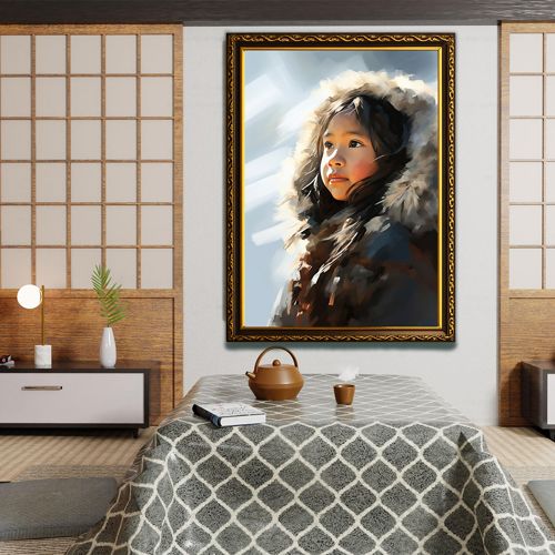 Photo frame with board and transparent mirror